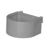 AgBoss D Shape Horse Sables and Paddock Fence Feeder 45L Grey