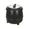 Lce Sk10b Benchtop 10l Soup Kettle Warmer Soup Pot Black