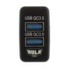 Hulk Toyota Early Dual Vehicle QC3 USB Socket 12V Blue Illumination