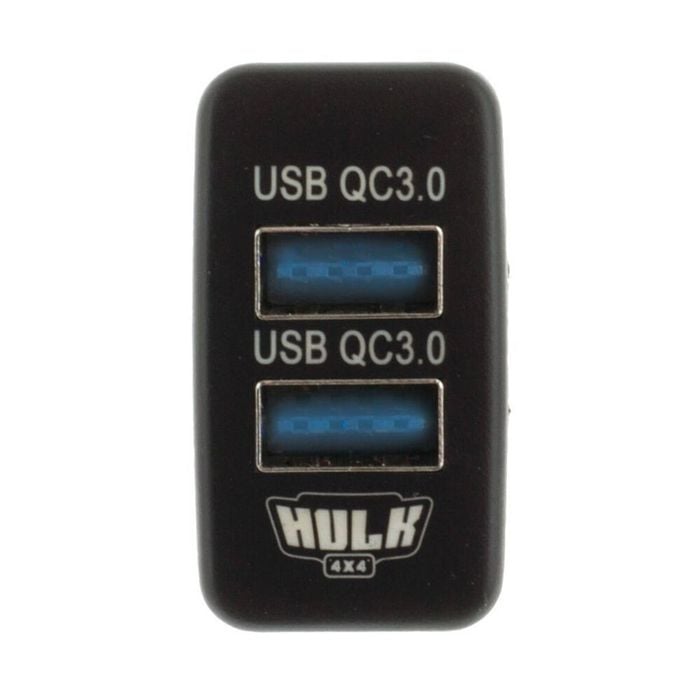 Hulk Toyota Early Dual Vehicle QC3 USB Socket 12V Blue Illumination