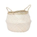 Lotus 300 x 350mm Natural White Small Round Planter Basket