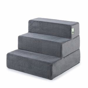 Zinus 3 Step Pet Stairs Ramp Ladder - Charcoal