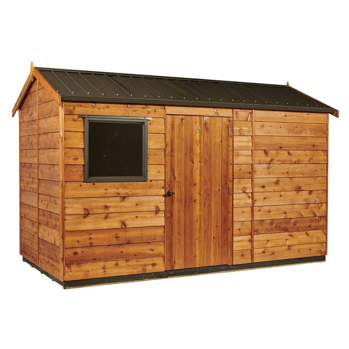 Cedar 3.6 x 1.89m Regent Shed With Colour Steel Roof