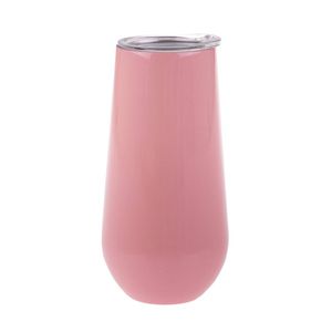 Oasis Stainless Steel Insulated Champagne Flute Double Walled 180ml Soft Pink
