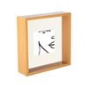 Nicola Spring 3d Deep Box Photo Frame - 8 X 8" With 4 X 4" Mount - Light Wood