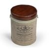 French Leather Ottoman