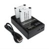 2x Battery + USB Charger for Canon NB-6L NB-6LH SX540 HS SX700 HS S95 IXUS 105 IXUS 95 Camera