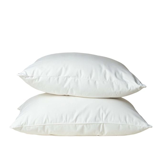 Royal Comfort Luxury Duck Feather & Down Pillow Set White 50 X 75 Cm