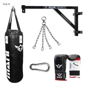 Fixed Wall Bracket + 90cm 3ft Punching Bag + Mitts + Bag Chain + Hook