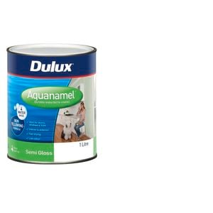 Dulux 1L Enamel Paint Aquanamel Semi Gloss Extra Bright