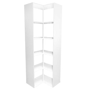 Lugna 1776 x 682 x 390mm White 5 x 2 Cube Corner Unit