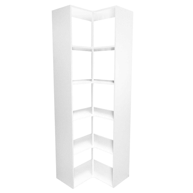 Lugna 1776 x 682 x 390mm White 5 x 2 Cube Corner Unit
