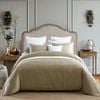 CottonMore 100% Cotton 650TC Sateen Taupe Quilt Doona Cover Set - Double