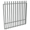 ProtectorAl 1201-1500W x 1500H Palladium Silver Aluminium Batten Garden Gate