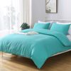 LINENOVA Microfiber Soft 1200TC Quilt Cover Set Teal Double