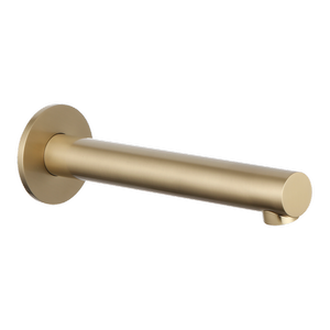 Mondella Resonance Brushed Brass Straight Bath Spout