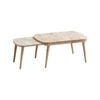 Natural Signature Medium Raw Natural Big Tongue Extendable Coffee Table