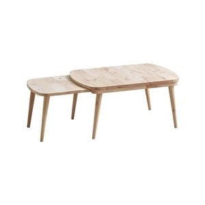 Natural Signature Medium Raw Natural Big Tongue Extendable Coffee Table