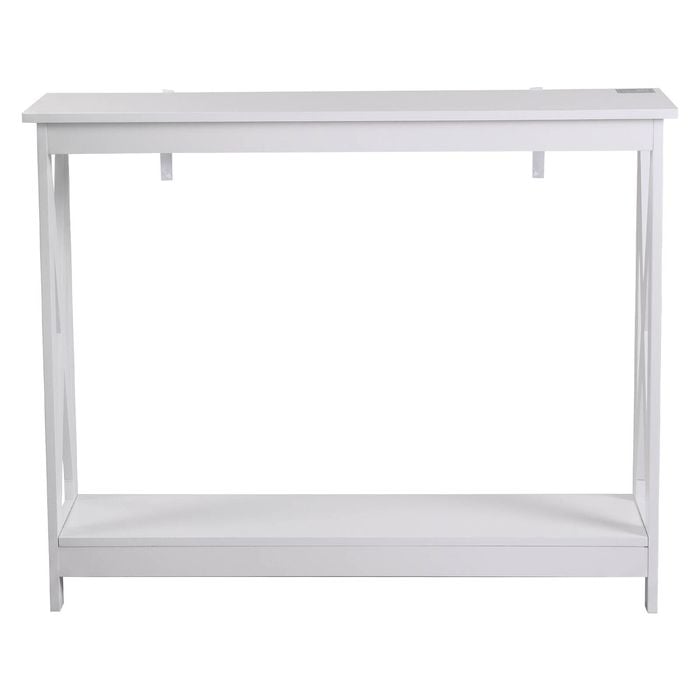 Artiss Console Table 2-tier 100cm White