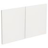 Kaboodle 1000mm Egg White Modern Fridge Cabinet Doors - 2 Pack