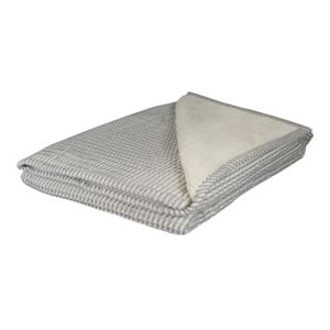 MadrasLink Howitt Grey Waffle/Shearling Throw