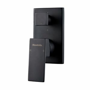 Mondella Matte Black Rococo Shower Mixer Diverter