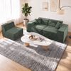 Oikiture Modular Sofa Compressed Convertible Couch 300cm Chenille Green