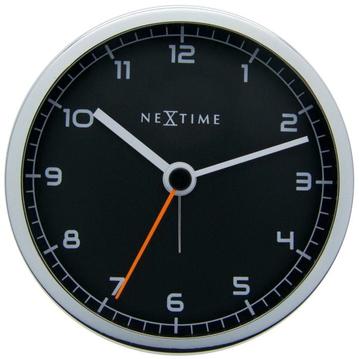 NeXtime 9cm Black Company Alarm Clock