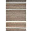 Striped Natural Wool & Jute Rug-Goa 1120-80x150cm