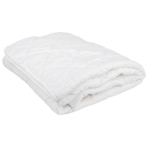 Bambury Villa Queen Basic Fully Fitted Soft Mattress Protector White