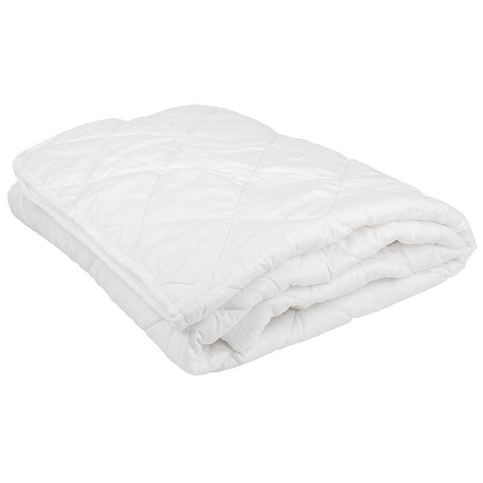 Bambury Villa Queen Basic Fully Fitted Soft Mattress Protector White