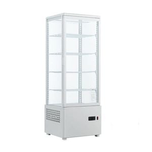 Thermaster 108L White  Four Sided Countertop Display Fridge