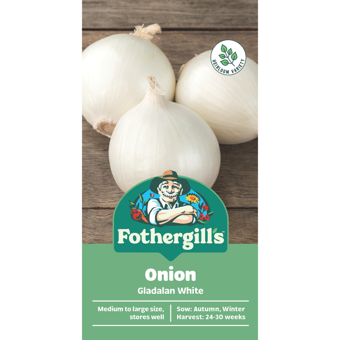 Fothergill's Gladalan White Onion Vegetable Seeds
