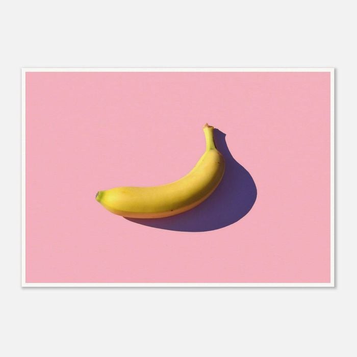 Galrie Stunning Minimal Banana Fine Art Print for Modern Decor, Poster Only, A0 84 x 119cm (33 X 47inch)
