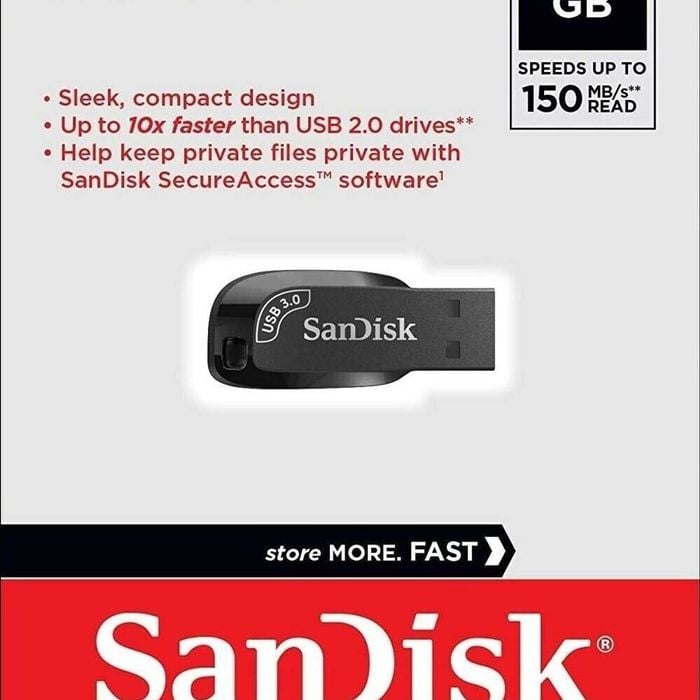 SanDisk USB 3.0 Flash Drive 256GB Ultra Shift PC Mac Memory Stick 100MB/s SDCZ410-256G