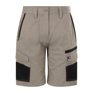 Citeco Size 18 Khaki Womens Mid Shorts Cotton Stretch