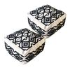 SOGA 2 Pack 50cm Pouffe Cushions Polyester with EPP Filling