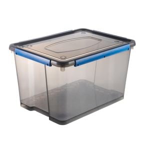 Inabox 53.5L Black Translucent Waterproof Sealed Storage Container