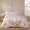 Bianca Evelyn Blush Pink Cherry Blossom Bedspread Set Super King