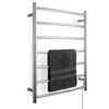 Arlec 7 Bar 70W Stainless Steel  Curved Heated Towel Rail