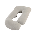 Advwin Pregnancy Nursing Sleeping Pillow w/ Detachable Cover J-Shaped, Grey
