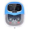 Costway Heated Foot Spa Massager W/adjustable Shower/led Display/timer Blue