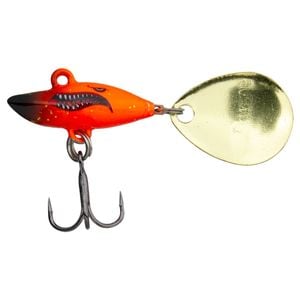 25mm FishArt Torpedo Hot Orange Spinner Bait Fishing Lure - 6g Sinking Spinner