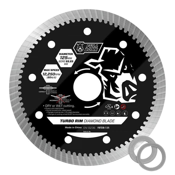 Full Boar 125mm Turbo Rim Diamond Blade