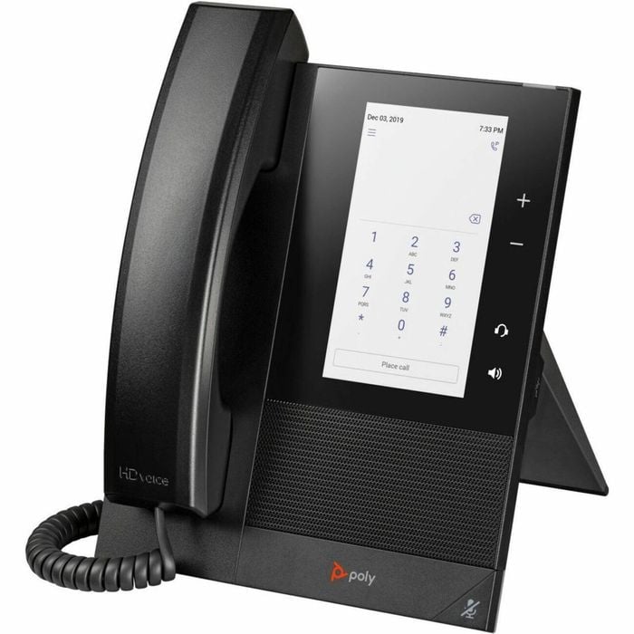 Poly Ccx 400 Ip Phone - Corded - Corded - Desktop, Wall Mountable - Black - 24 X Total Line - Voip