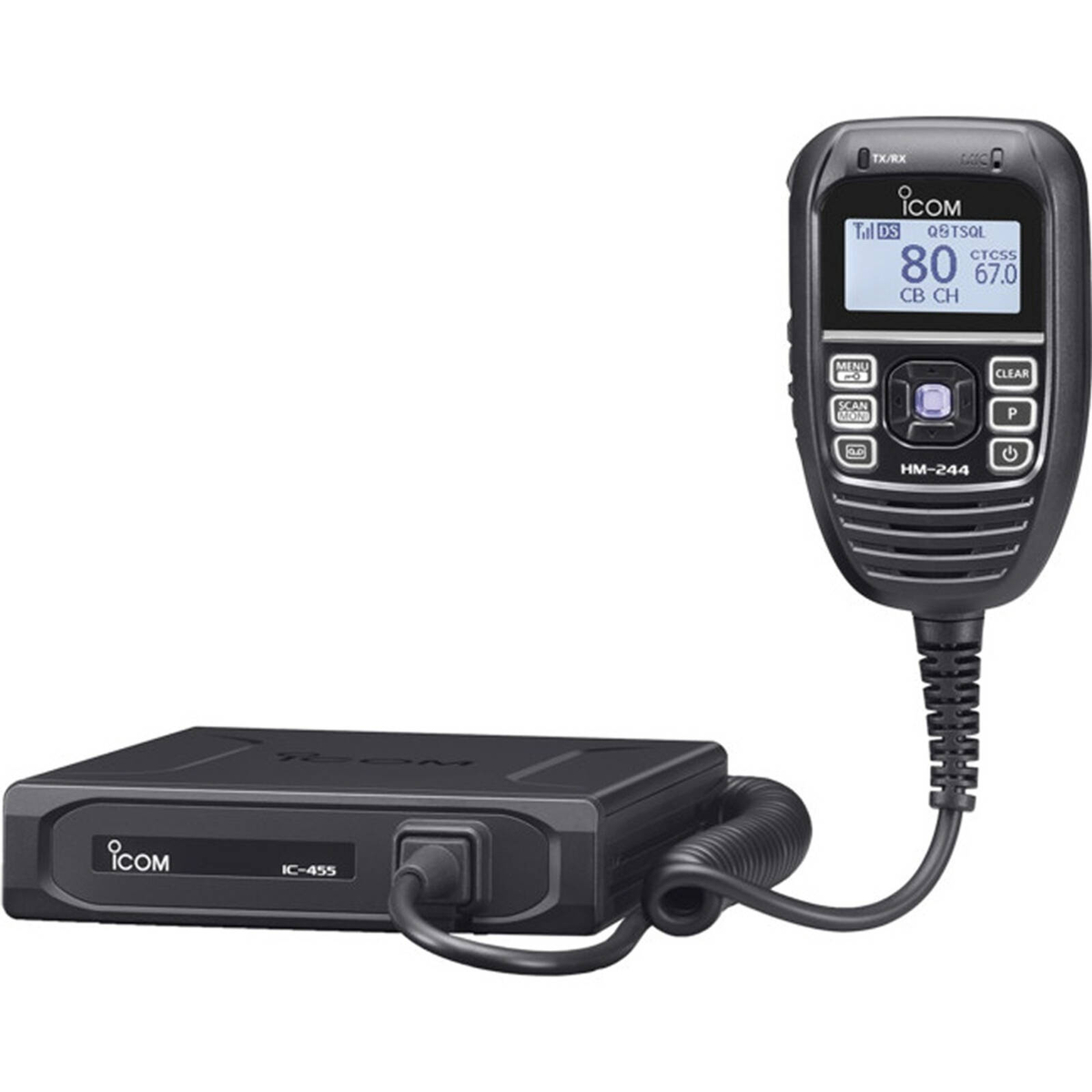 ICOM 5W 80Ch 12/24V UHF Transceiver With Noise Cancelling Mic CB Radios ...