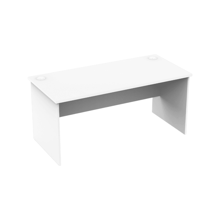 UBIZ Furniture Collins Wooden Executive Straight Work Computer Office Desk 150cm - White
