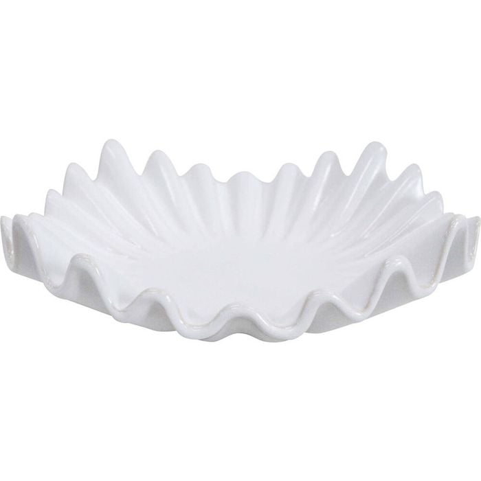 LVD Stoneware Decorative Bowl Elle Home/Room Tabletop Decor 32.5cm White