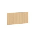 Kaboodle 750mm Oak Latte Modern Overhead Doors - 2 Pack