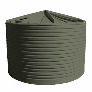 Clark Tanks 22000L Round Poly Water Tank - Tidal Green